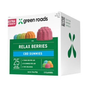 GREEN ROADS CBD GUMMIES RELAX BERRIES | (30CT) 750MG