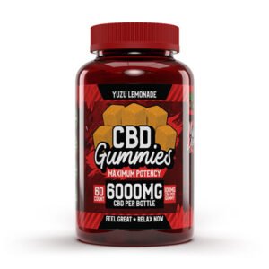 HEMP BOMBS MAXIMUM POTENCY CBD GUMMIES – YUZU LEMONADE | (60CT) 6000MG