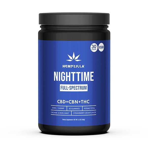 HEMPZILLA FULL SPECTRUM NIGHTTIME VEGAN GUMMIES